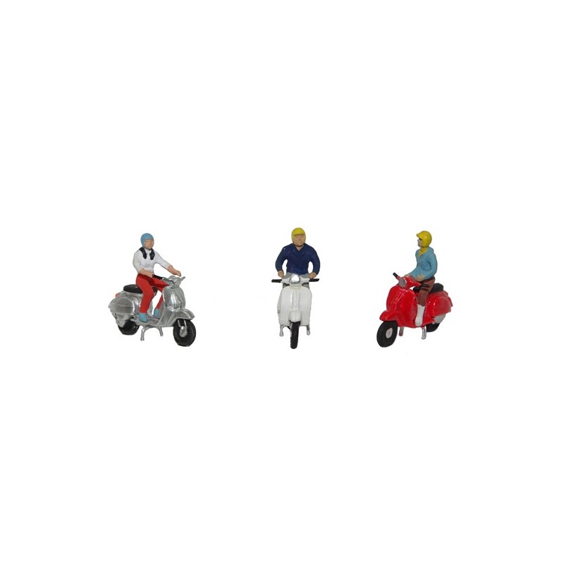 Personas en vespa 4086 ANESTE Escala H0