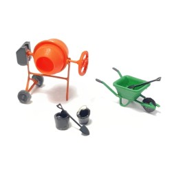 Pack con hormigonera naranja 211041 N-Train Escala N