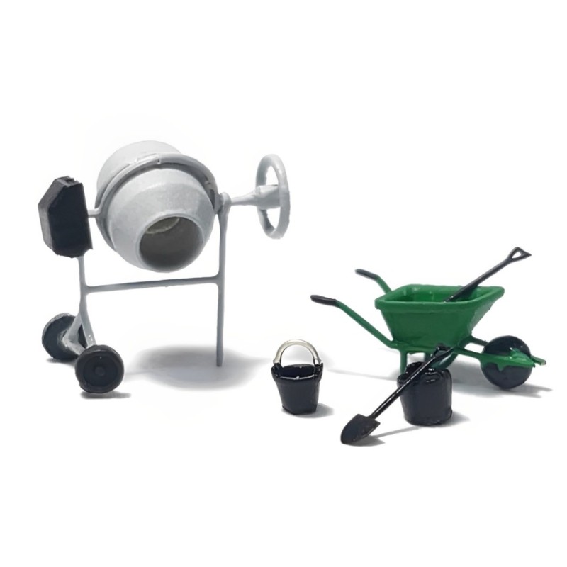 Pack con hormigonera gris 211042 N-Train Escala N
