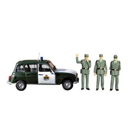 Guardia civil de tráfico con Renault 4L 4274 ANESTE Escala H0