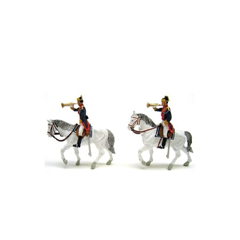 Guardia civil de gala a caballo, trompetas 4435 ANESTE Escala H0