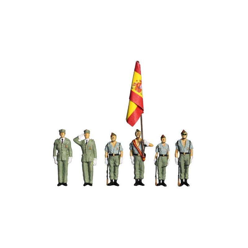 Bandera de la legión 4526 Aneste Escala H0