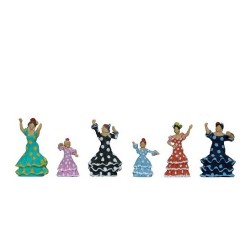 Sevillanas bailando con niñas 4700 ANESTE Escala H0