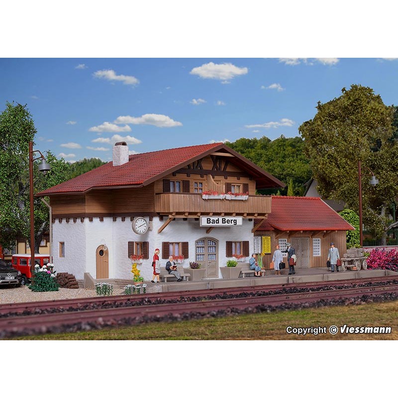 Estación de tren Bad Berg 43526 Vollmer Escala H0