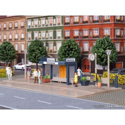 Parada de autobuses con luz LED 45154 Vollmer Escala H0