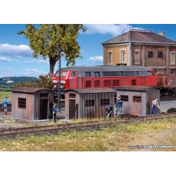 3 casetas de vía 45743 Vollmer Escala H0