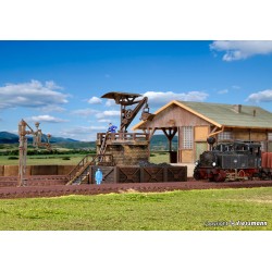 Cargador de carbón con grúa 47549 Vollmer Escala N