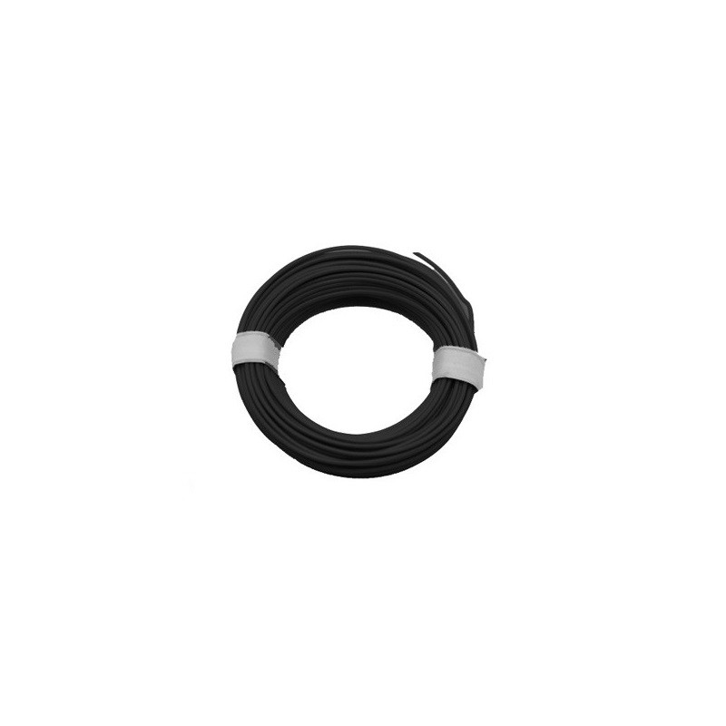 Cable eléctrico negro 0,14mm, 10m 6006 Aneste