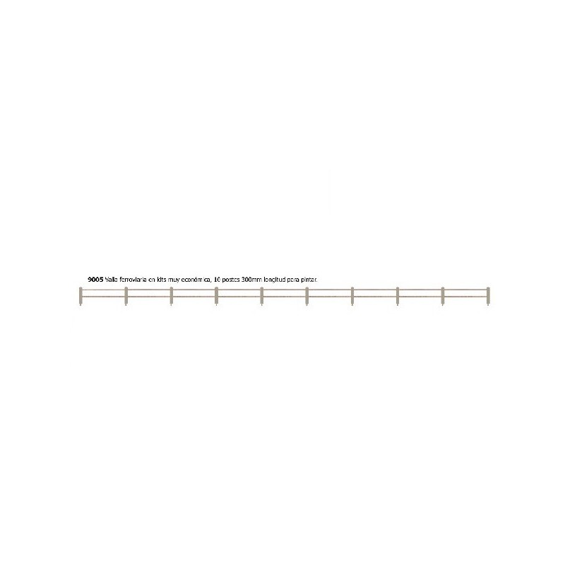Valla ferroviaria 300mm 9005 ANESTE Escala H0
