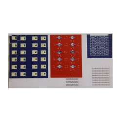 Laminas adhesivas con calles, matrículas, etc... 400 ANESTE Escala H0