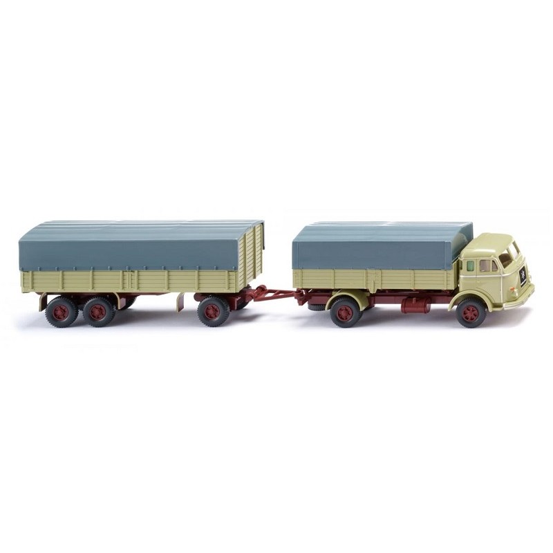 Camión Henschel con remolque 041702 Wiking Escala H0 (1:87)