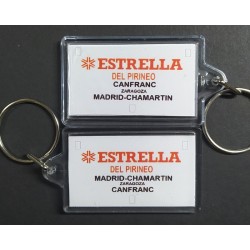 Llavero placa destino "Estrella Del Pirineo" (Canfranc - Madrid) LLV001 MDT Models