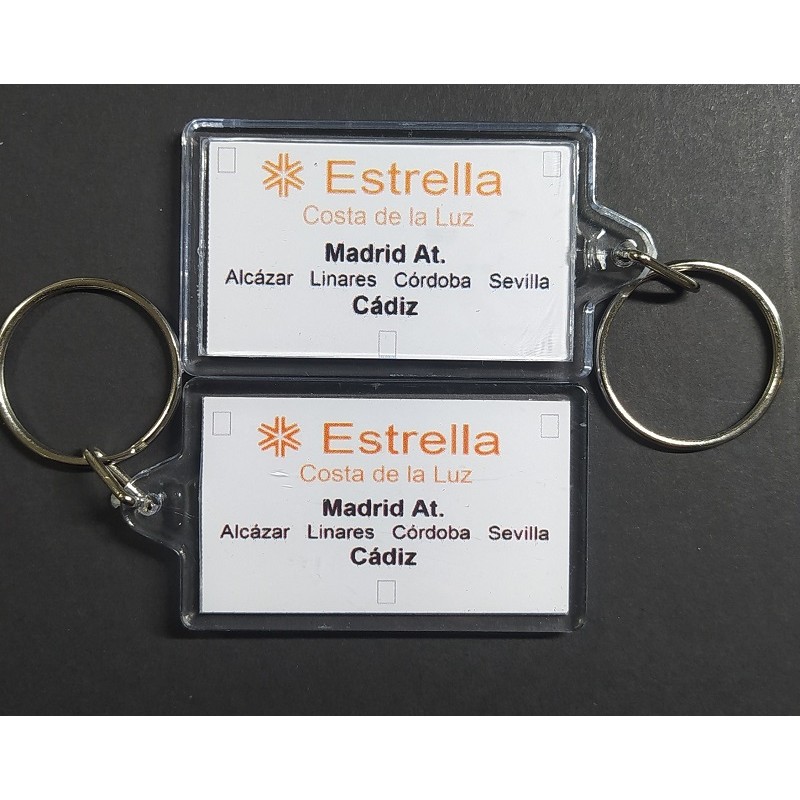Llavero placa destino "Estrella Costa de la Luz" LLV004 MDT Models