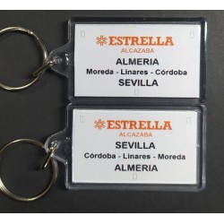 Llavero placa destino "Estrella Alcazaba" (Almería - Sevilla) LLV002 MDT Models
