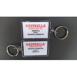 Llavero placa destino "Estrella Puerta del Sol" (Madrid - Hendaya) LLV024 MDT Models