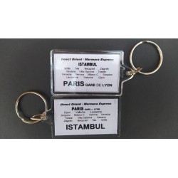 Llavero placa destino "Orient Express" (Istambul - París) LLV027 MDT Models
