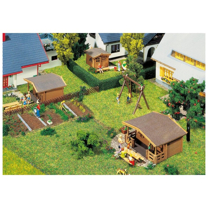 3 casitas de madera 232209 Faller Escala N