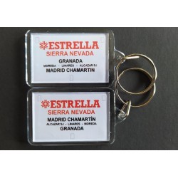 Llavero placa destino "Estrella Sierra Nevada" (Granada - Madrid Chamartín) LLV033 MDT Models