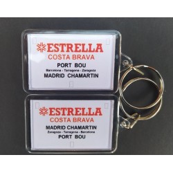 Llavero placa destino "Estrella Costa Brava" (Madrid - Cerbere) LLV006 MDT Models