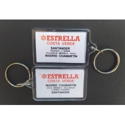 Llavero placa destino "Estrella Costa Verde" (Santander - Madrid Chamartín) LLV036 MDT Models