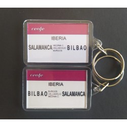 Llavero placa destino "Iberia" (Bilbao - Salamanca) LLV013 MDT Models
