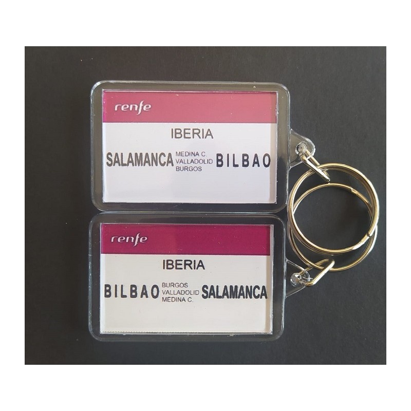 Llavero placa destino "Iberia" (Bilbao - Salamanca) LLV013 MDT Models