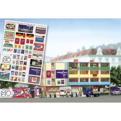 Set de carteles de publicidad 1130 Busch Escala H0