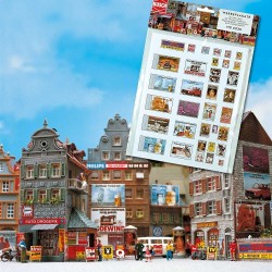 Carteles de publicidad 8123 Busch Escala N