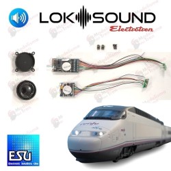 Set decoders sonido ESU Loksound + FX 8 pins para para AVE S-100 Electrotren Escala H0