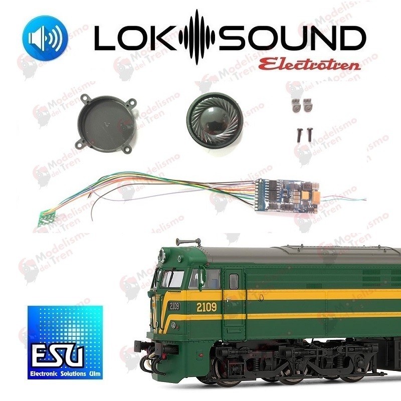 Decoder sonido ESU Loksound 8 pins para locomotora 321 Electrotren Escala H0