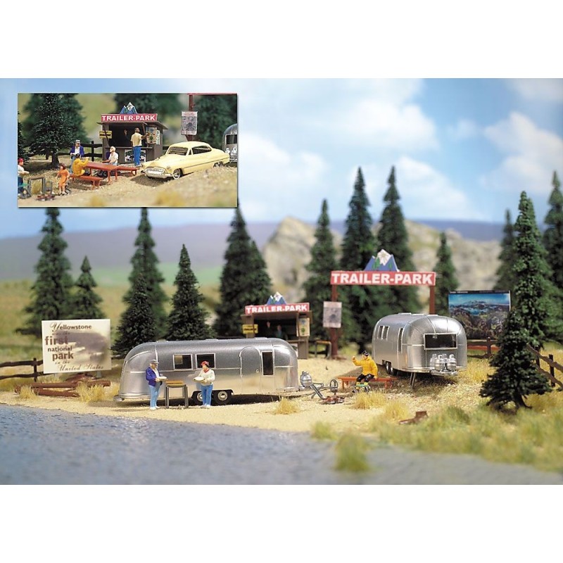 Trailer park 1054 Busch Escala H0