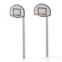 2 canastas de baloncesto 221060 87Train Escala H0