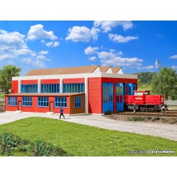 Alojamiento de 3 locomotoras con taller 37806 Kibri Escala N