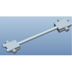 Set 10 Enganches Barra Recta 17,5mm N83033 MFTrain Escala N