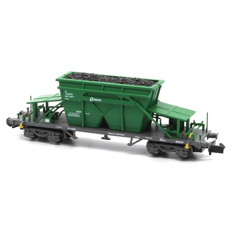 Tolva TT9 verde/gris galleta Renfe N34928 MfTrain Escala N