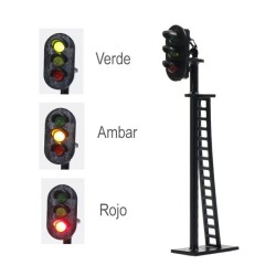Semáforo 3 aspectos LED LHGR7 MDT Models Escala H0