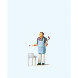 Hombre con barbacoa 28055 Preiser Escala H0