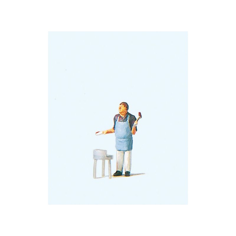 Hombre con barbacoa 28055 Preiser Escala H0