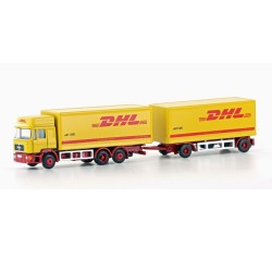 Camión con remolque MAN F90 DHL LC4607 Lemke Minis Escala N