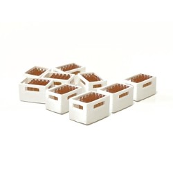9 cajas blancas con botellines de cerveza 221084 87Train Escala H0