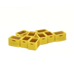 9 cajas amarillas con botellines de cerveza 221087 87Train Escala H0