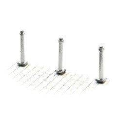 22 Pilonas altas cromadas 221101 87Train Escala H0