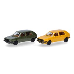 2x Volkswagen Golf II (Minikit) 012195-010 Herpa Escala H0 1:87