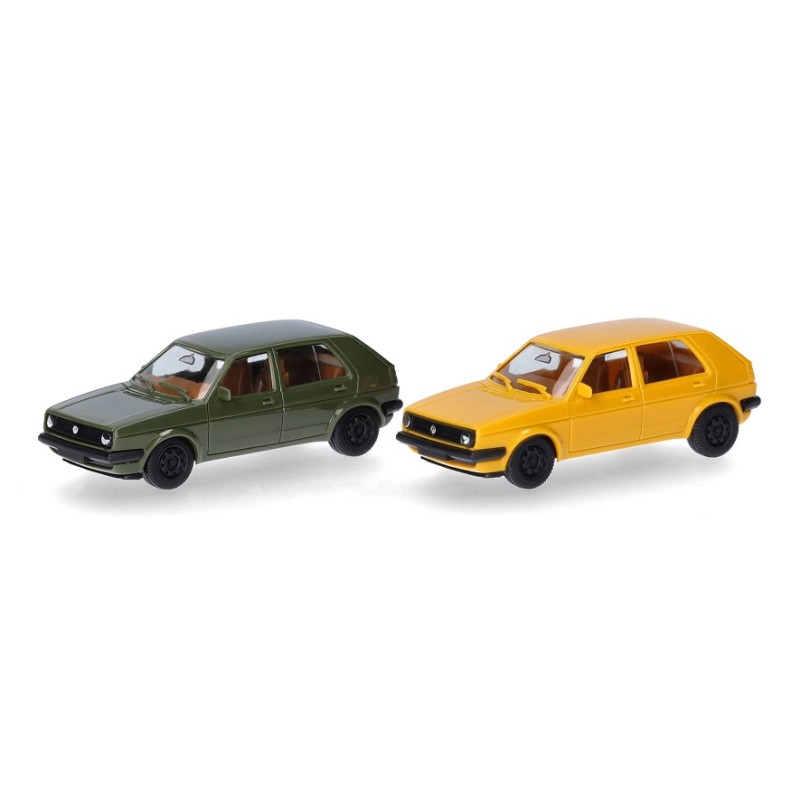 2x Volkswagen Golf II (Minikit) 012195-010 Herpa Escala H0 1:87
