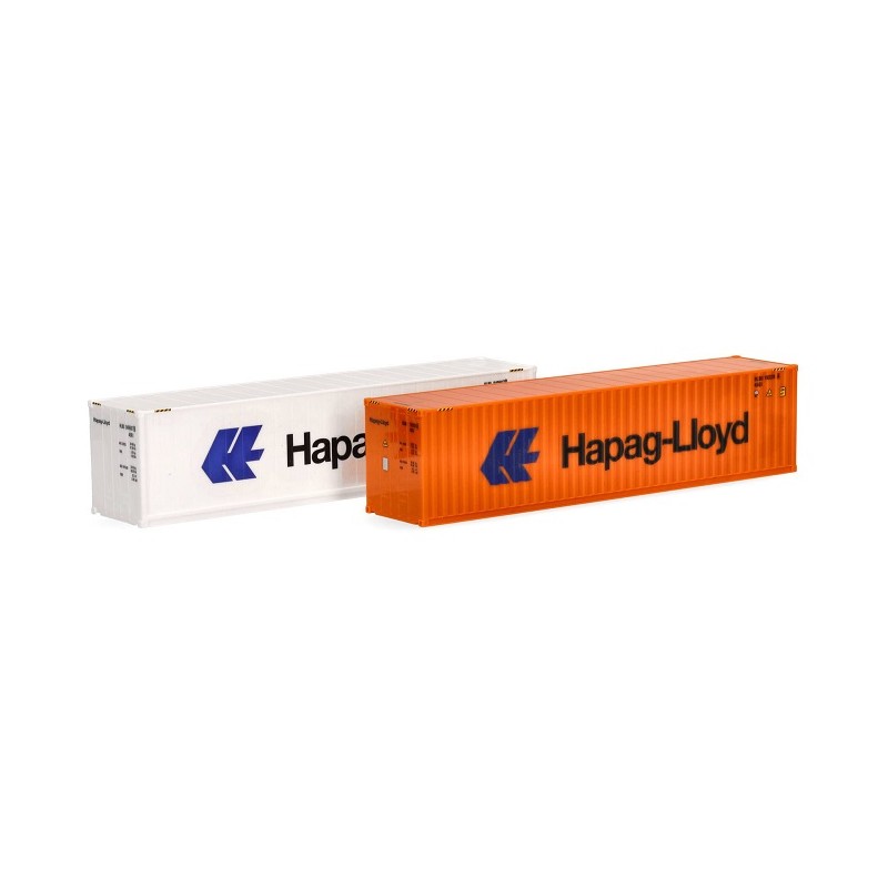 2 contenedores 40" Hapag-Lloyd 076449-006 Herpa Escala H0 1:87