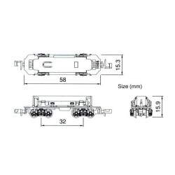 Chasis 11-106 KATO Escala N