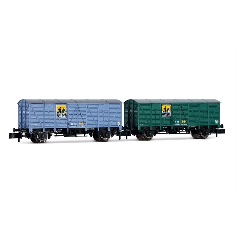 2 vagones J3 Nitrato de Chile RENFE HN6666 Arnold Escala N