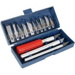 Juego de corte de precisión, con soporte de cuchilla y cuchillas de reemplazo, 13 piezas CHL01 MDT Models