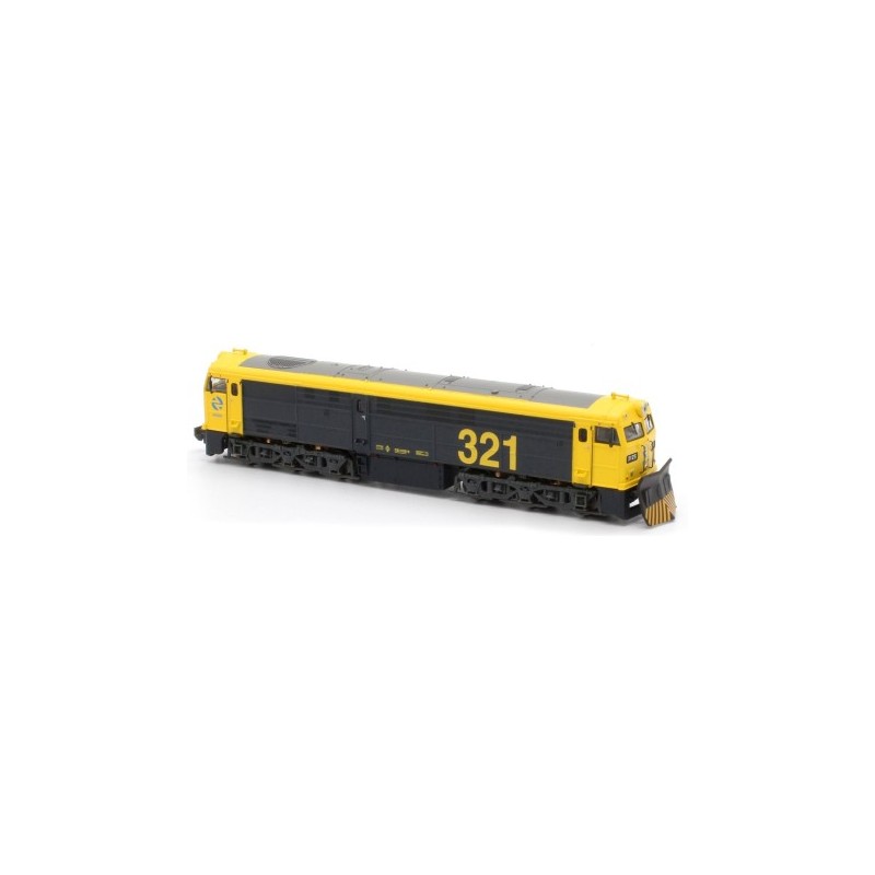 Locomotora 321 Taxi Renfe con pala quitanieves N13214 MfTrain Escala N