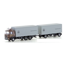 Camión MAN F90 UPS con remolque LC4602 Lemke Minis Escala N